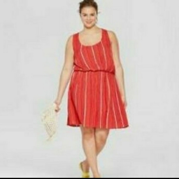 Xhilaration Dresses & Skirts - EUC Target Xhilaration Red striped dress, 2x